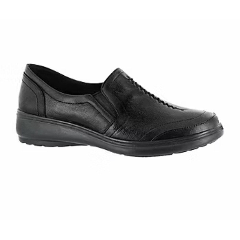 Easy Street Women's Ultimate Slip On Loafer With Stretch Black Size 7M $60 NEW!